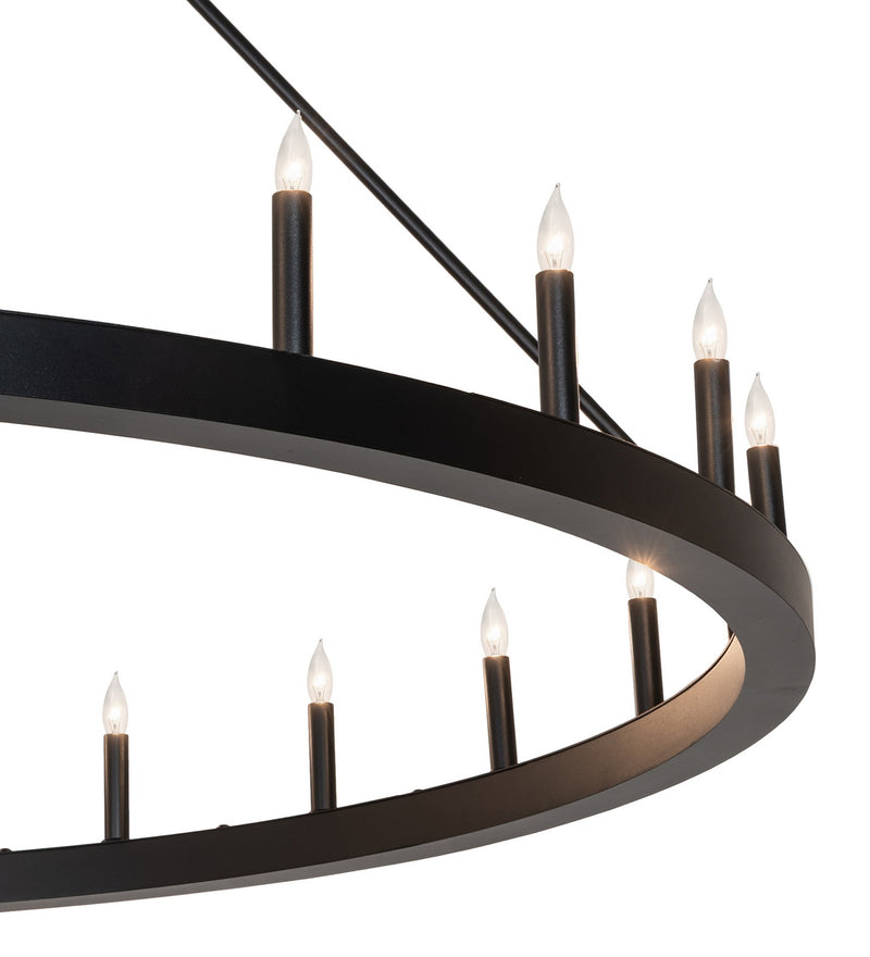 Meyda Tiffany 271642 24 Light Chandelier, Textured Black
