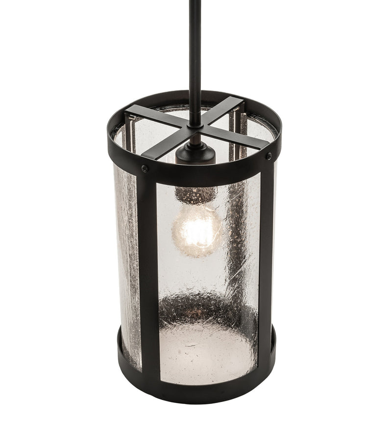 Meyda Tiffany 274648 One Light Mini Pendant, Textured Black