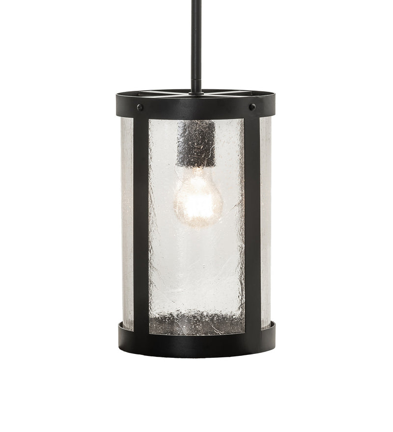 Meyda Tiffany 274648 One Light Mini Pendant, Textured Black