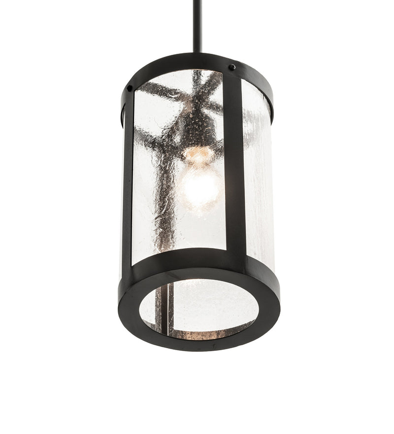 Meyda Tiffany 274648 One Light Mini Pendant, Textured Black