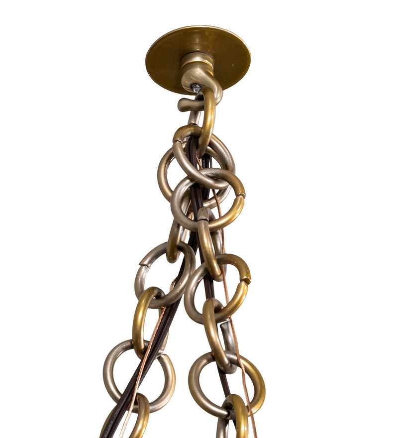 Meyda Tiffany 275626 Four Light Chandelier, Brass