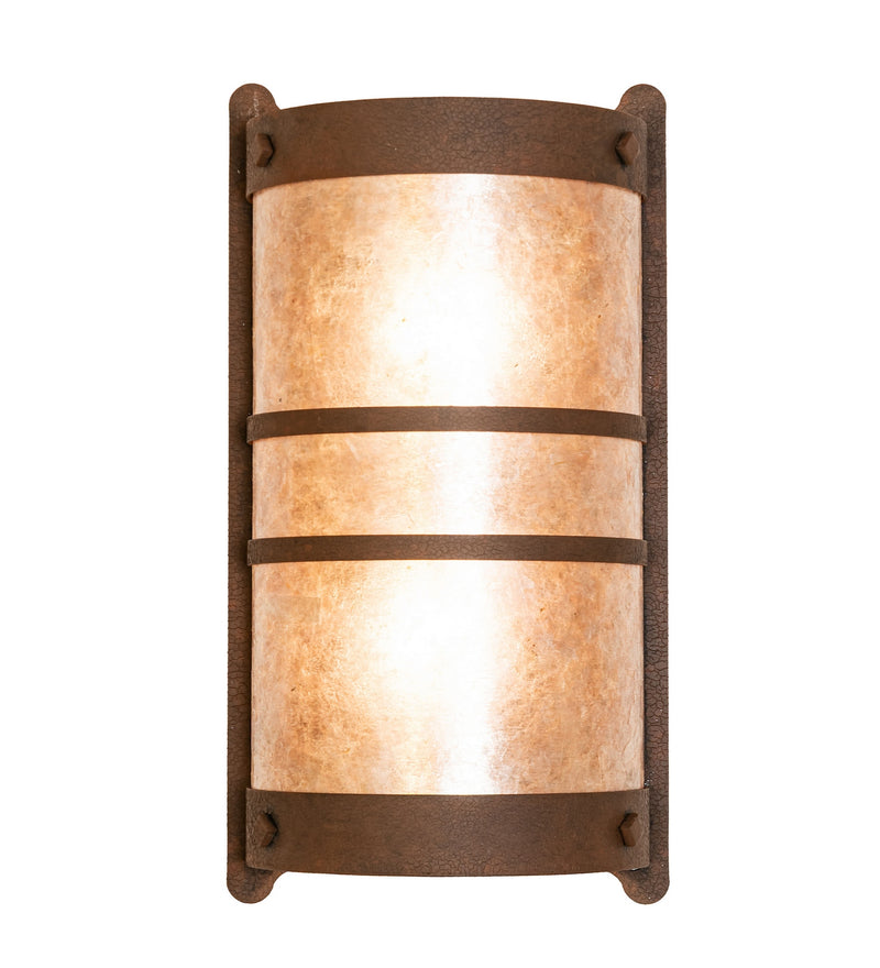 Meyda Tiffany 276145 Two Light Wall Sconce, Distressed Chestnut