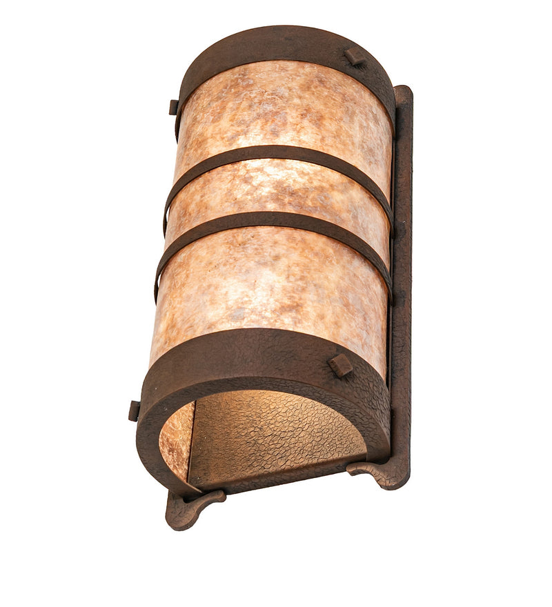 Meyda Tiffany 276147 Two Light Wall Sconce, Distressed Chestnut