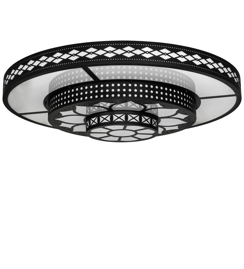 Meyda Tiffany 276372 LED Flushmount, Solar Black