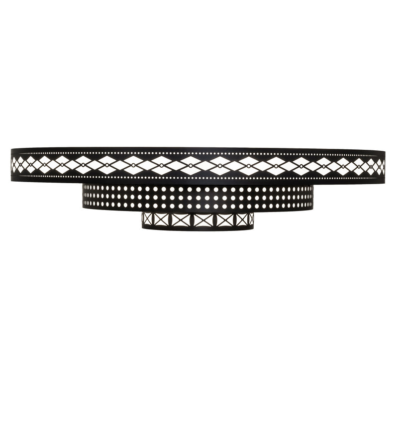 Meyda Tiffany 276372 LED Flushmount, Solar Black