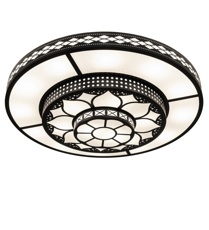 Meyda Tiffany 276372 LED Flushmount, Solar Black