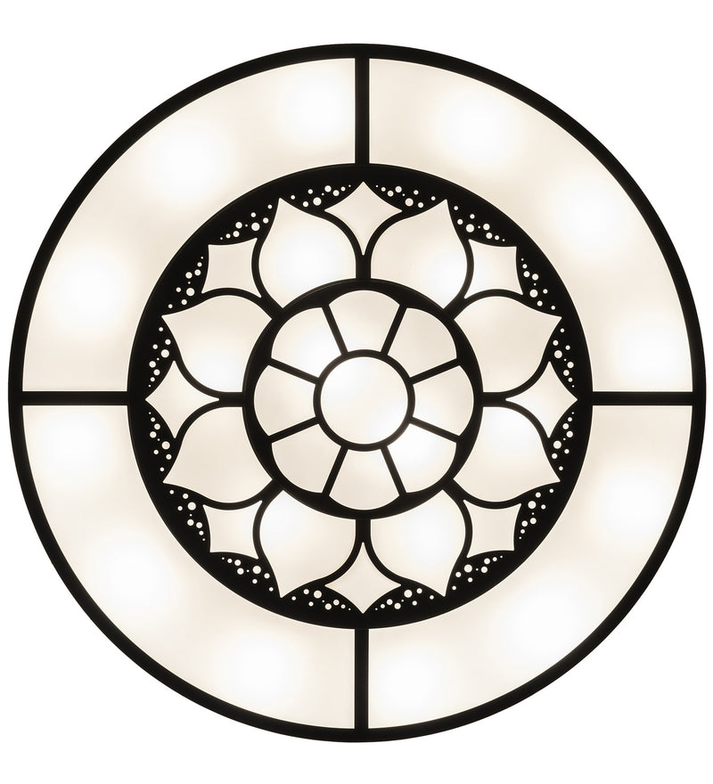 Meyda Tiffany 276372 LED Flushmount, Solar Black