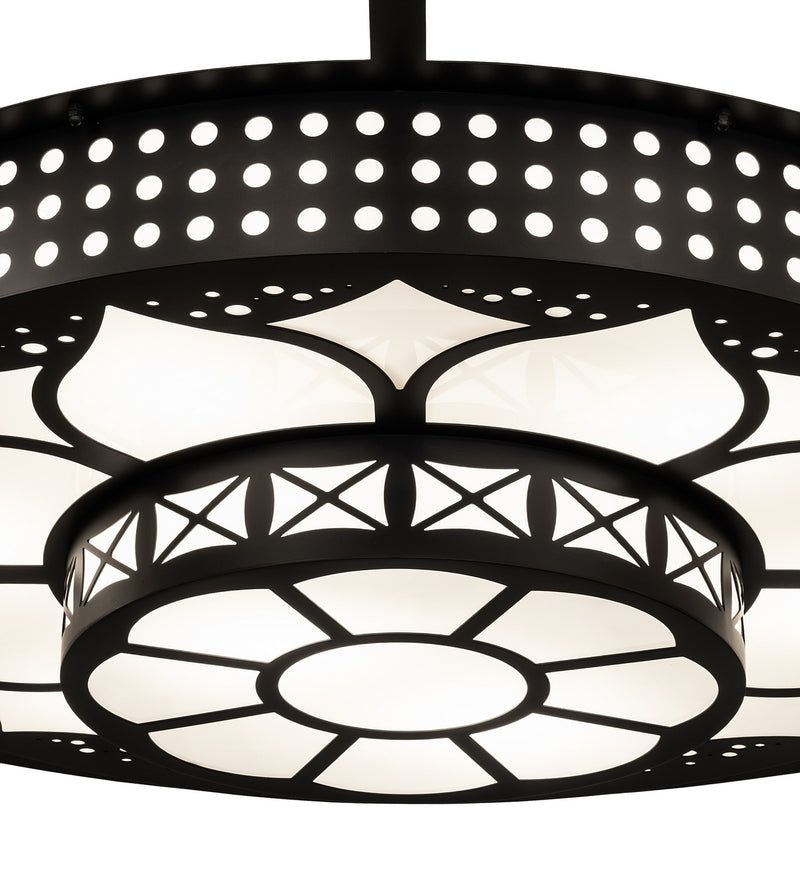 Meyda Tiffany 276372 LED Flushmount, Solar Black
