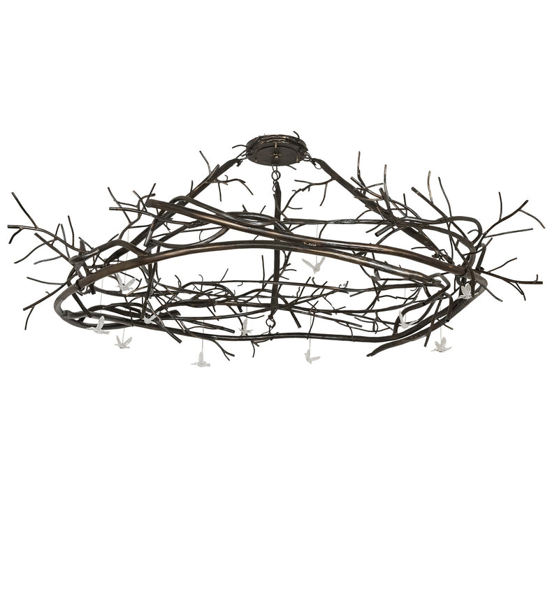 Meyda Tiffany 276744 LED Chandelier, Dark Burnished Antique Copper