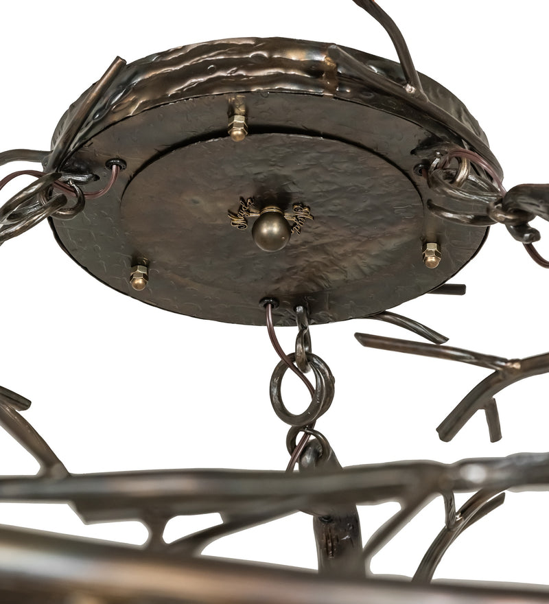 Meyda Tiffany 276744 LED Chandelier, Dark Burnished Antique Copper