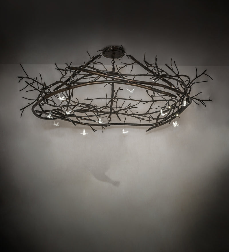 Meyda Tiffany 276744 LED Chandelier, Dark Burnished Antique Copper