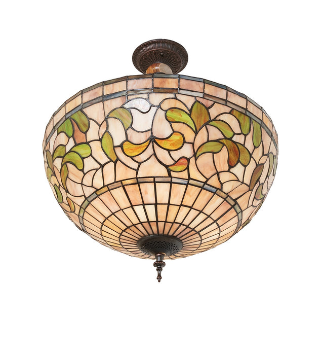 Meyda Tiffany 278220 Three Light Semi-Flushmount