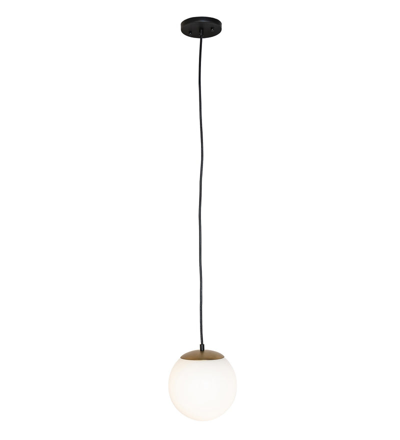 Meyda Tiffany 278344 One Light Mini Pendant, Solar Black/Brushed Brass
