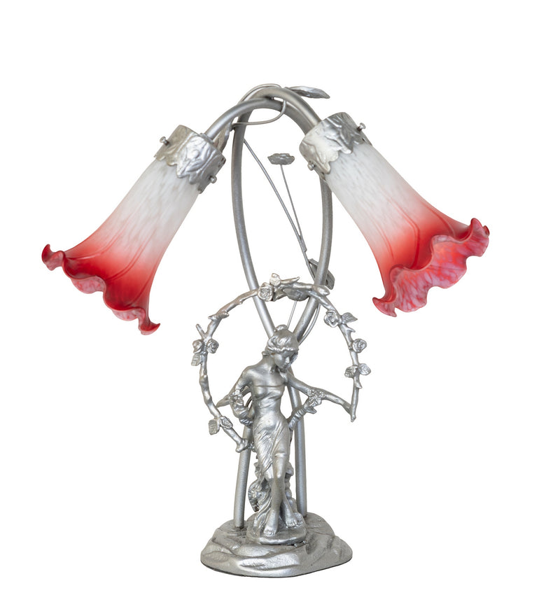 Meyda Tiffany 279054 Two Light Accent Lamp, Light Sandstone