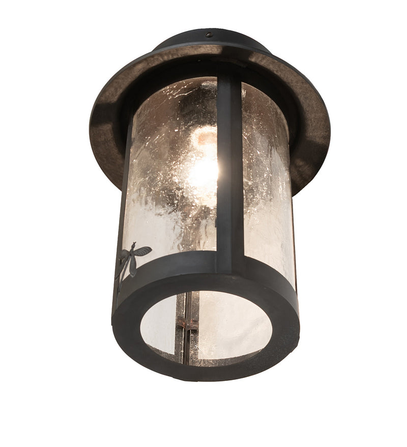 Meyda Tiffany 279139 One Light Flushmount, Black Patina