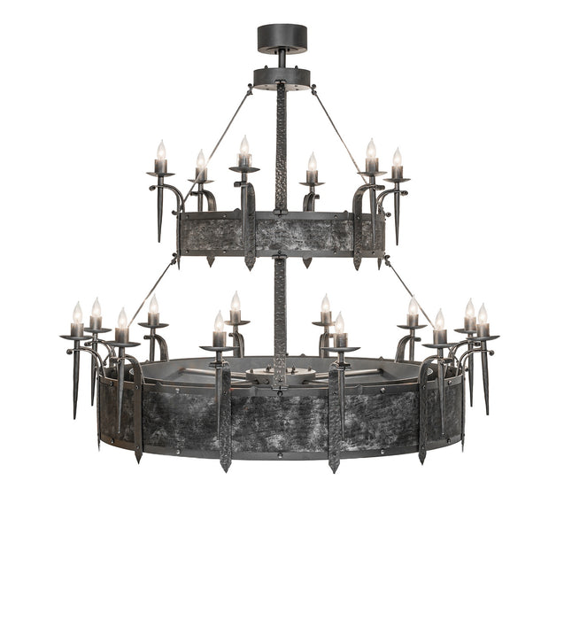Meyda Tiffany 279424 30 Light Chandel-Air, Old Wrought Iron & Gunmetal