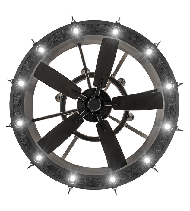 Meyda Tiffany 279424 30 Light Chandel-Air, Old Wrought Iron & Gunmetal