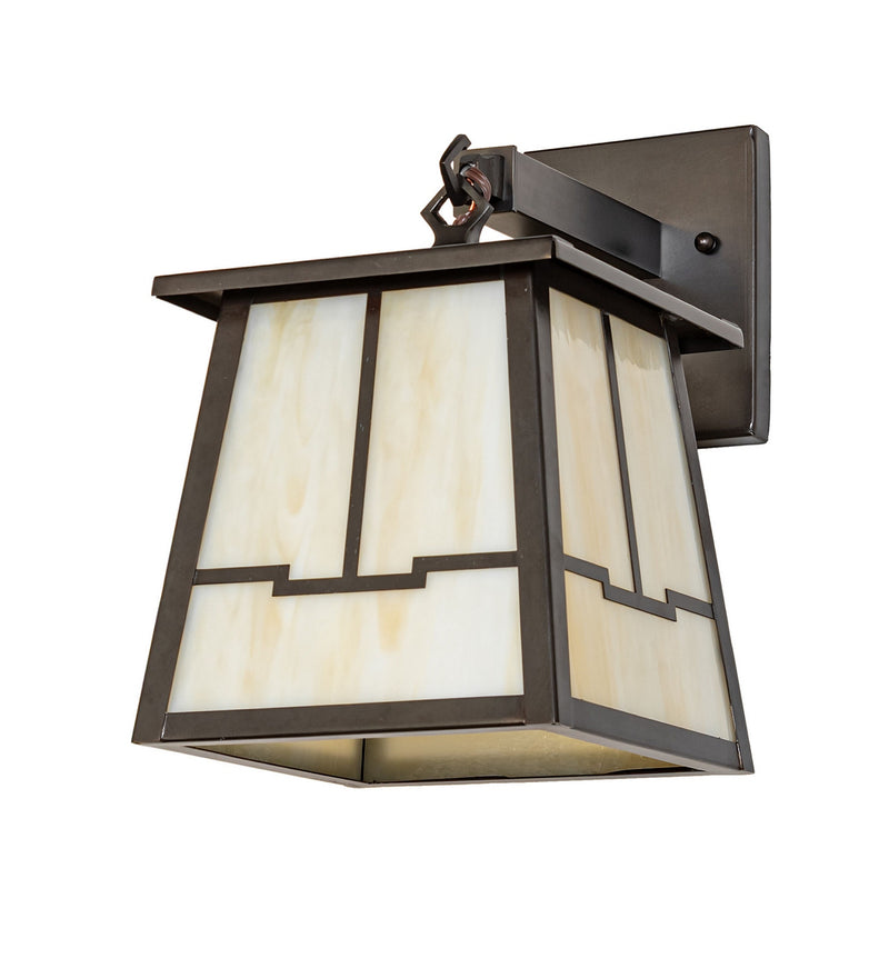 Meyda Tiffany 279475 One Light Wall Sconce, Craftsman Brown