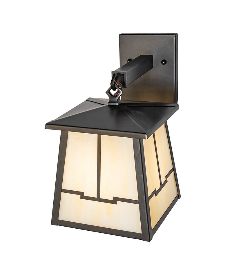 Meyda Tiffany 279475 One Light Wall Sconce, Craftsman Brown