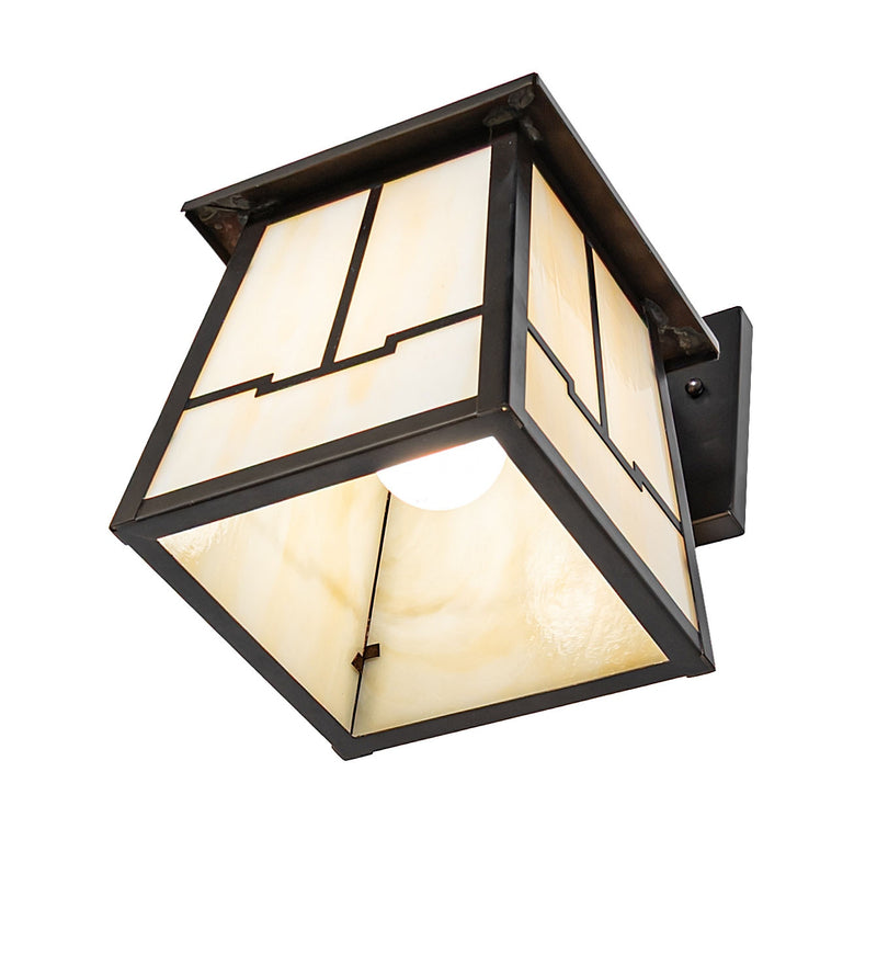 Meyda Tiffany 279475 One Light Wall Sconce, Craftsman Brown