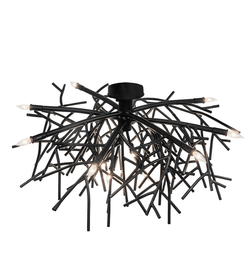 Meyda Tiffany 279711 12 Light Chandelier, Blackwash