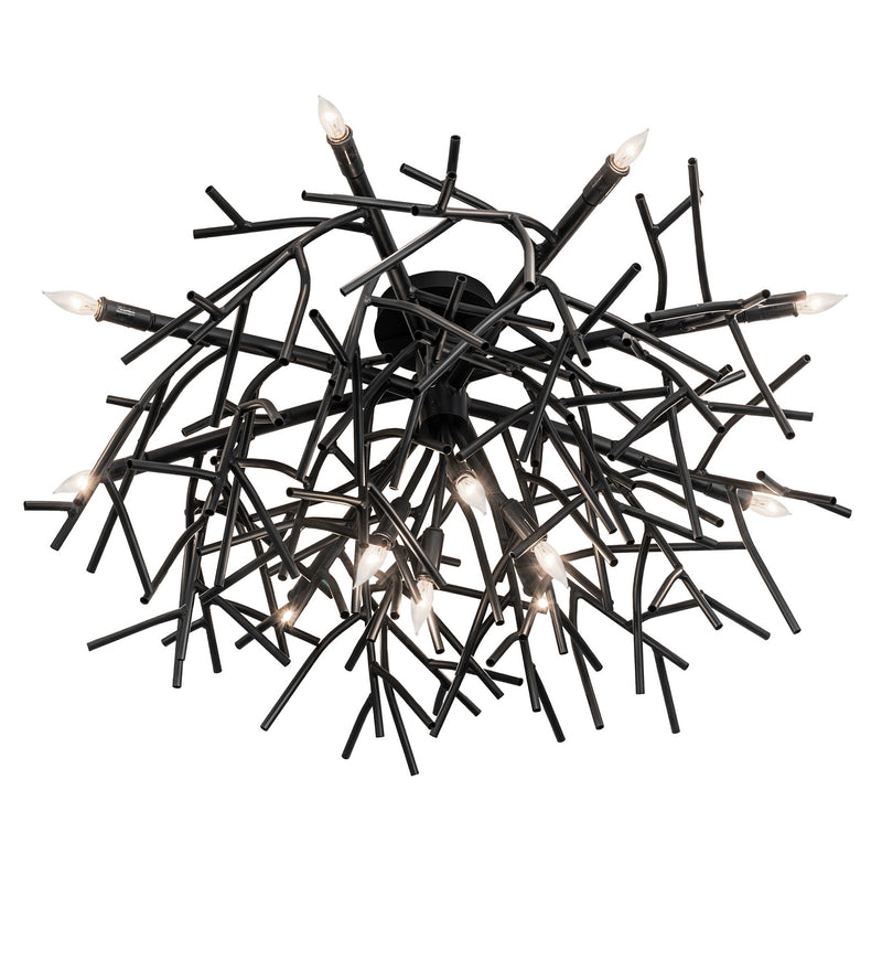 Meyda Tiffany 279711 12 Light Chandelier, Blackwash