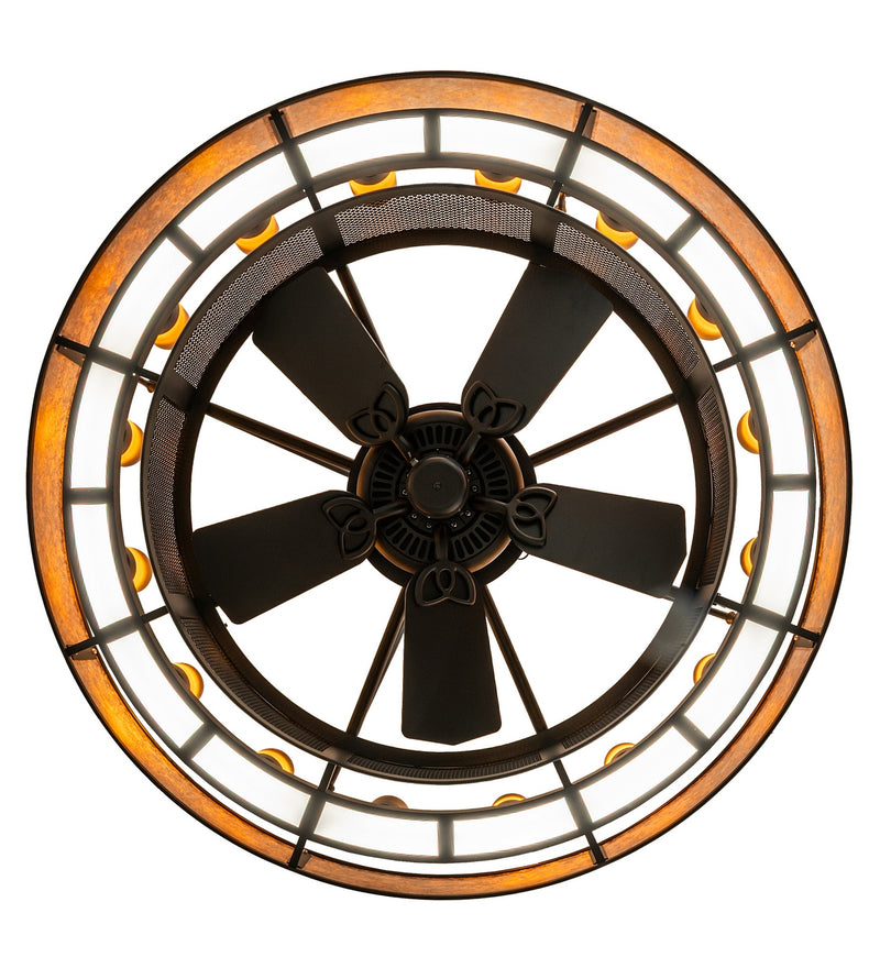 Meyda Tiffany 279989 LED Chandel-Air, Solar Black