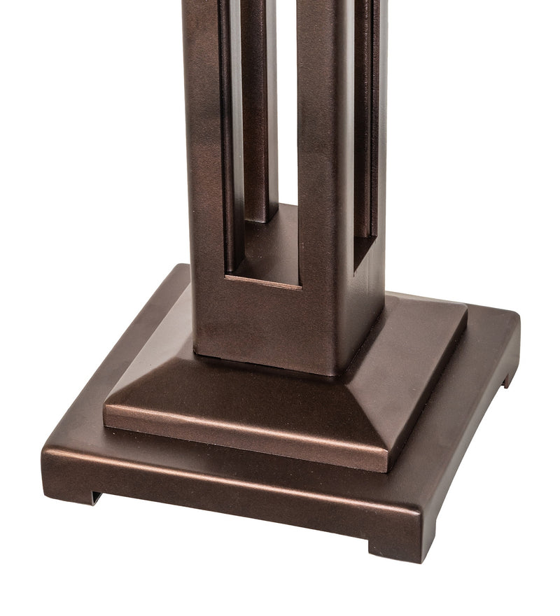 Meyda Tiffany 280008 Two Light Table Base, Mahogany Bronze