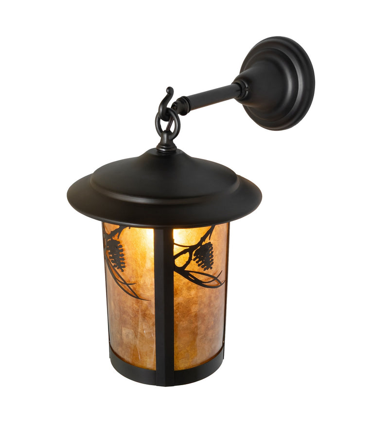 Meyda Tiffany 280145 One Light Wall Sconce, Craftsman Brown