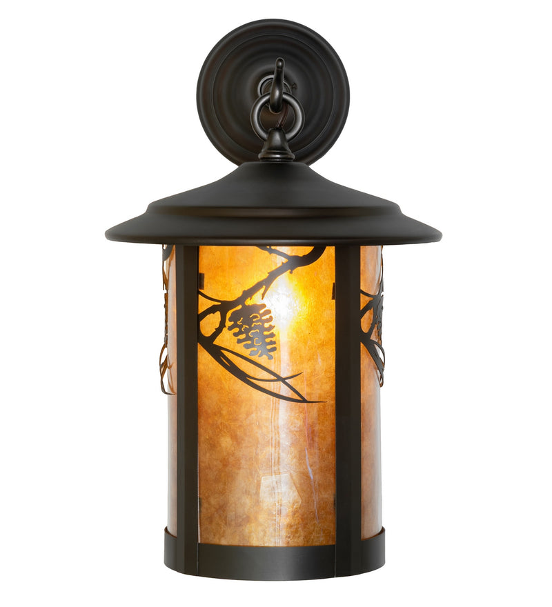Meyda Tiffany 280145 One Light Wall Sconce, Craftsman Brown