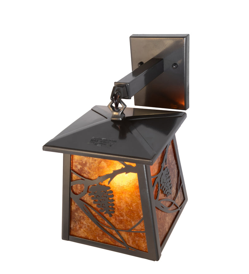 Meyda Tiffany 280166 One Light Wall Sconce, Exterior Oil Rubbed Bronze