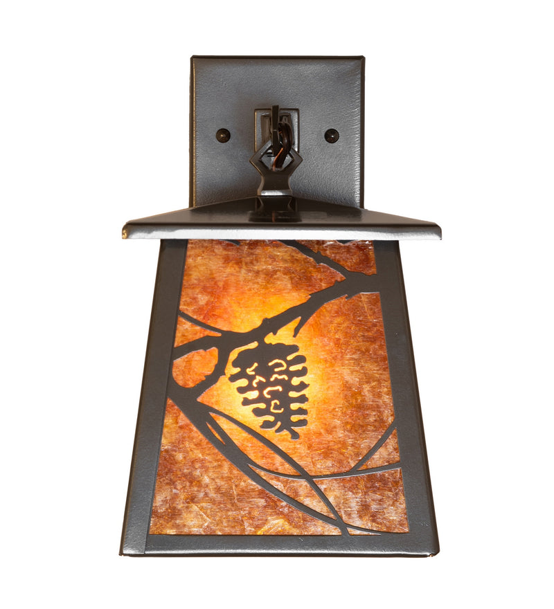 Meyda Tiffany 280166 One Light Wall Sconce, Exterior Oil Rubbed Bronze