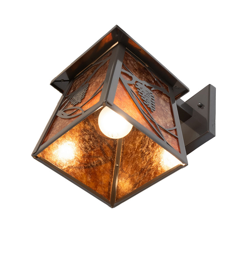 Meyda Tiffany 280166 One Light Wall Sconce, Exterior Oil Rubbed Bronze