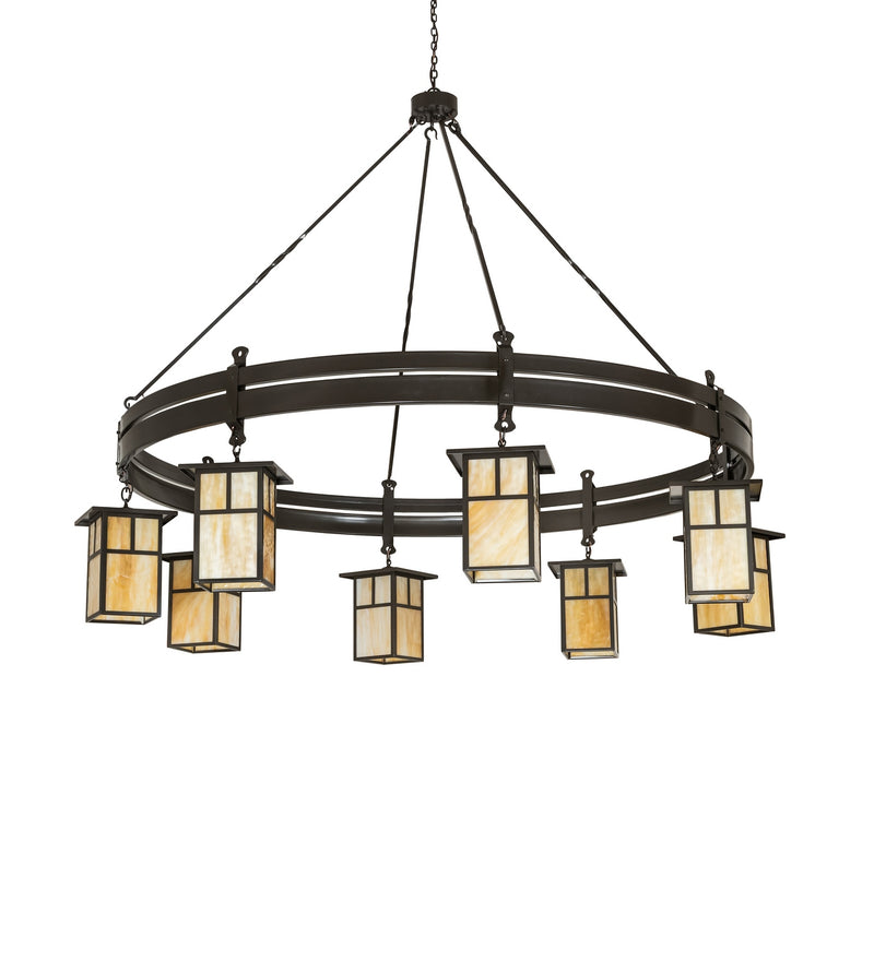 Meyda Tiffany 280178 Eight Light Chandelier, Timeless Bronze
