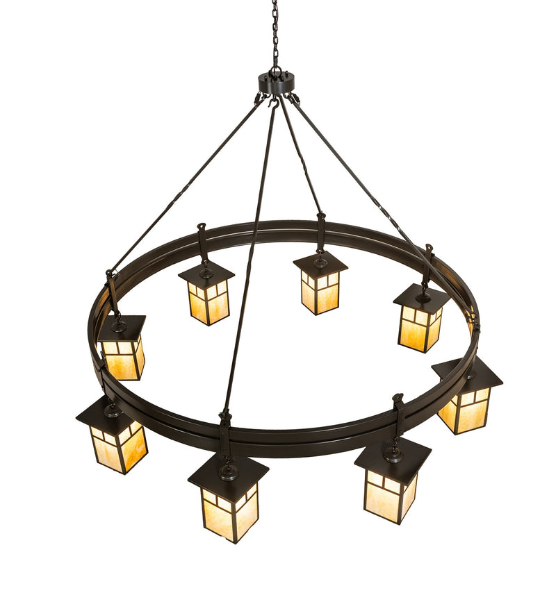 Meyda Tiffany 280178 Eight Light Chandelier, Timeless Bronze