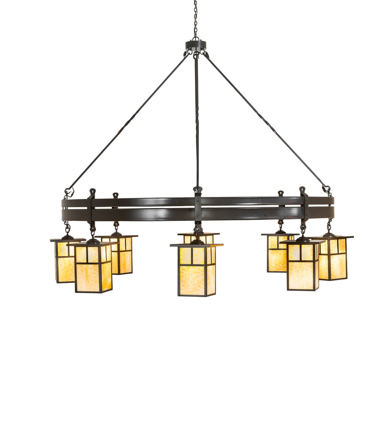 Meyda Tiffany 280178 Eight Light Chandelier, Timeless Bronze