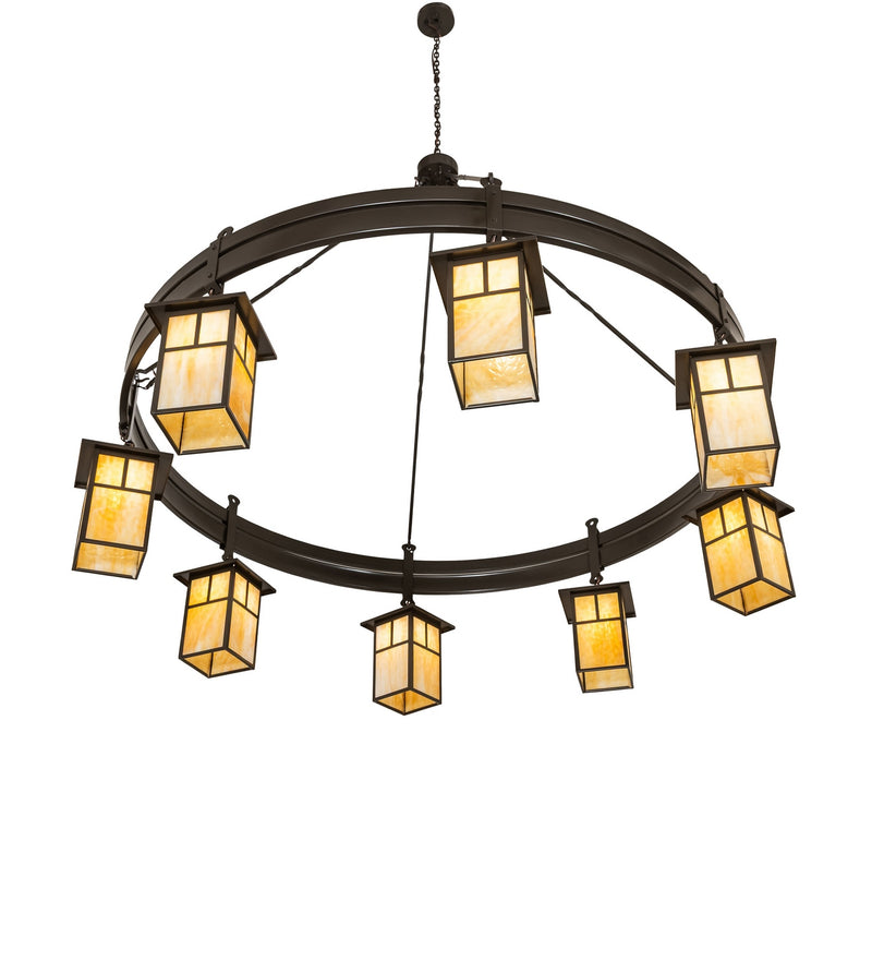 Meyda Tiffany 280178 Eight Light Chandelier, Timeless Bronze