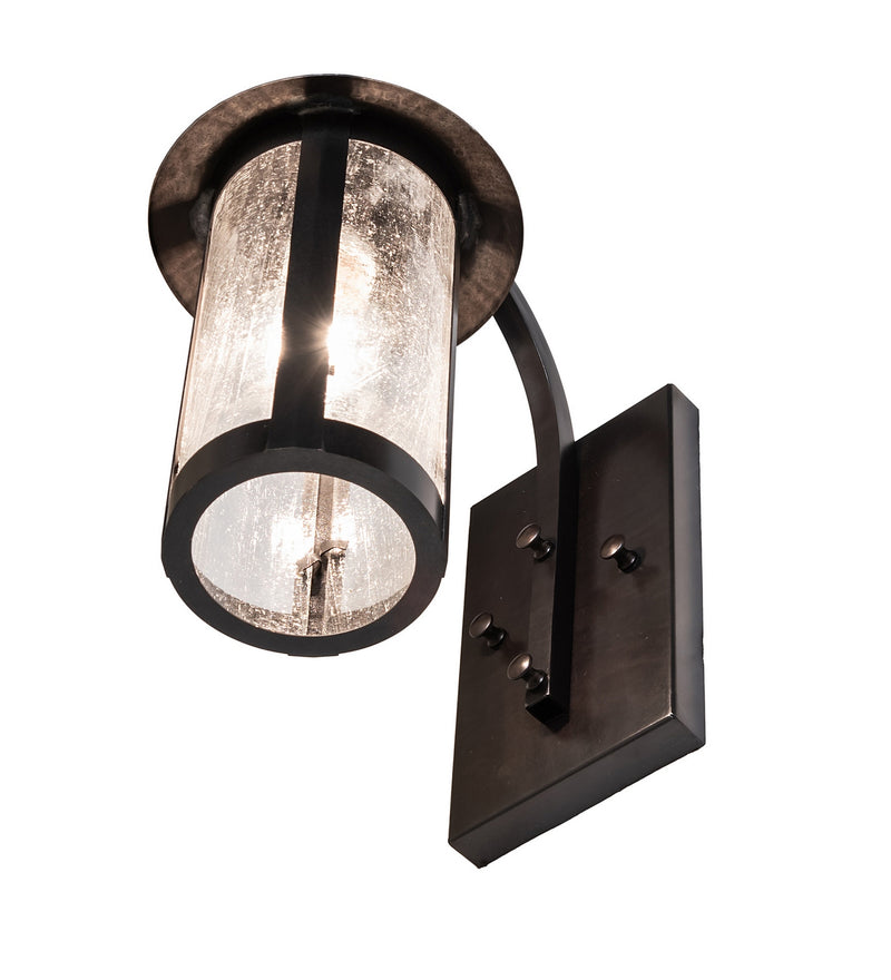 Meyda Tiffany 280204 One Light Wall Sconce, Craftsman Brown