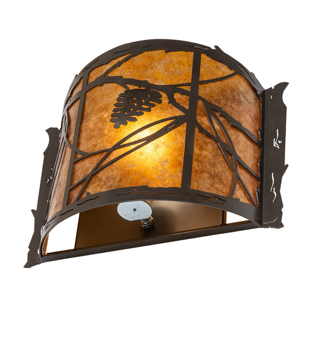 Meyda Tiffany 280280 One Light Wall Sconce, Timeless Bronze