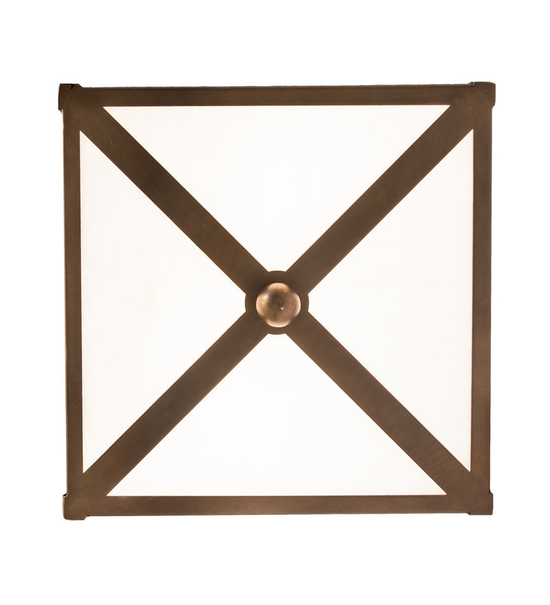 Meyda Tiffany 280332 Two Light Flushmount, Antique Copper