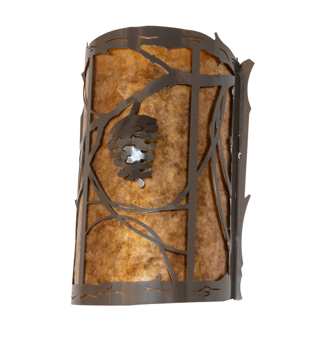 Meyda Tiffany 280592 Two Light Wall Sconce, Exterior Oil Rubbed Bronze