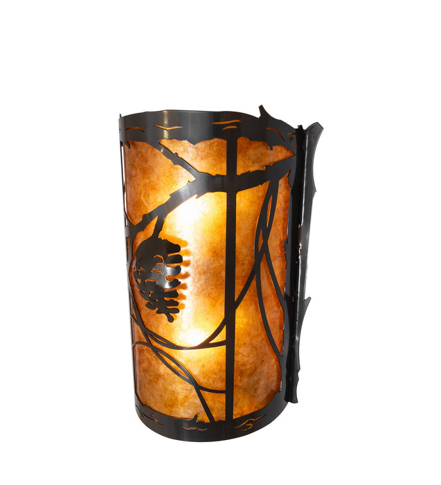 Meyda Tiffany 280592 Two Light Wall Sconce, Exterior Oil Rubbed Bronze