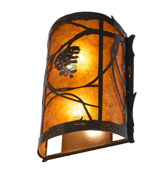 Meyda Tiffany 280592 Two Light Wall Sconce, Exterior Oil Rubbed Bronze