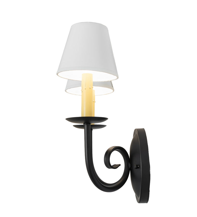 Meyda Tiffany 280674 Two Light Wall Sconce, Blackwash