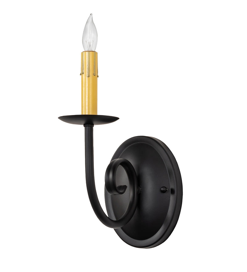 Meyda Tiffany 280742 One Light Wall Sconce, Blackwash