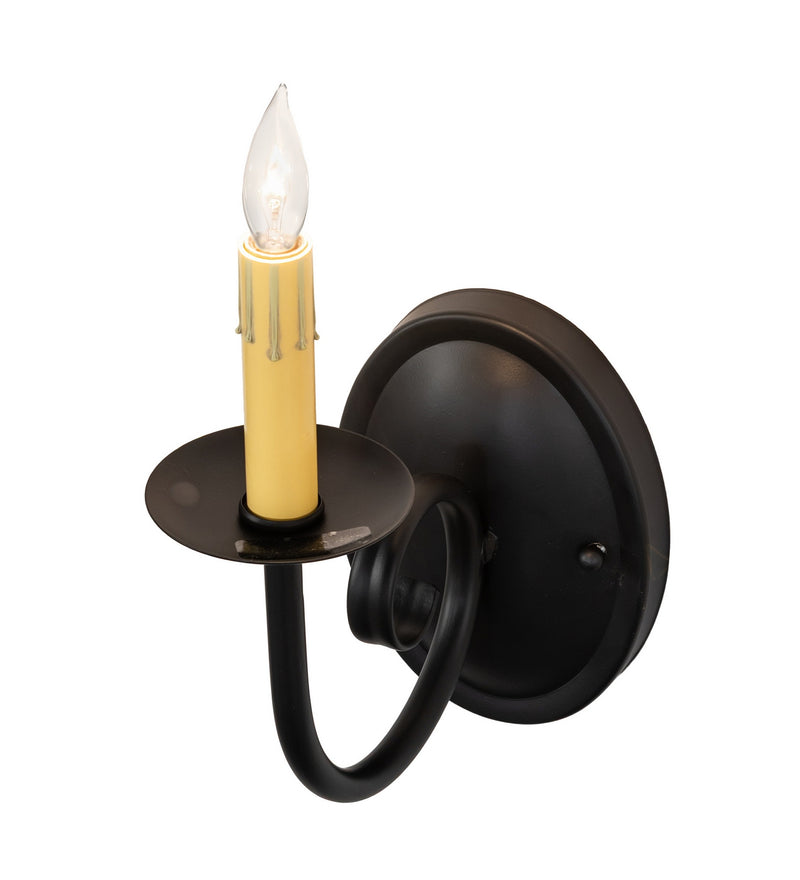 Meyda Tiffany 280742 One Light Wall Sconce, Blackwash