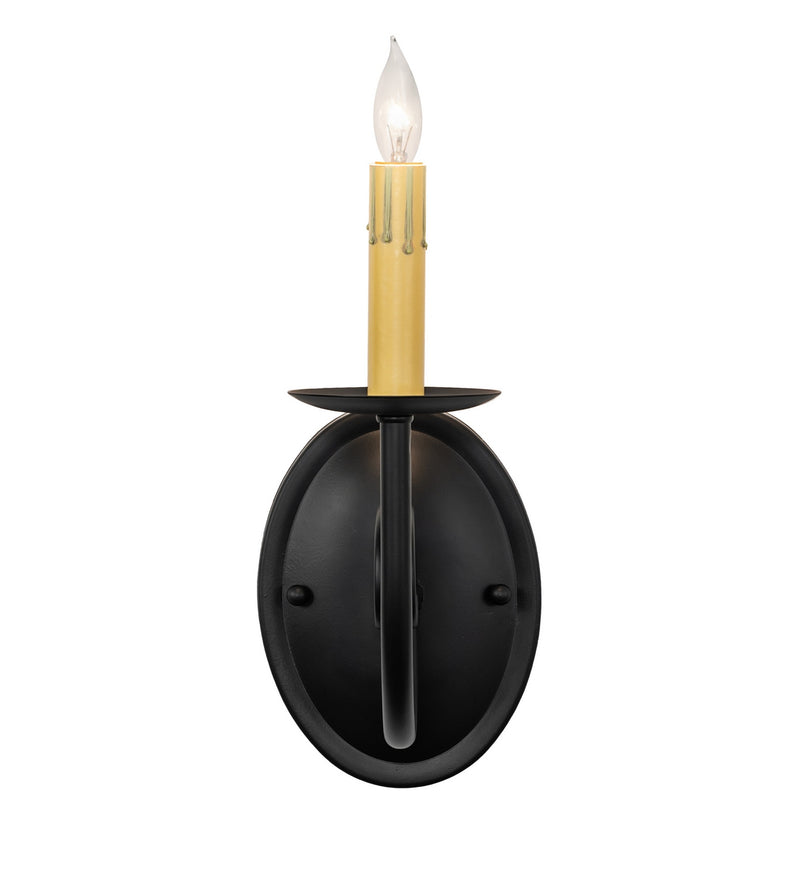 Meyda Tiffany 280742 One Light Wall Sconce, Blackwash