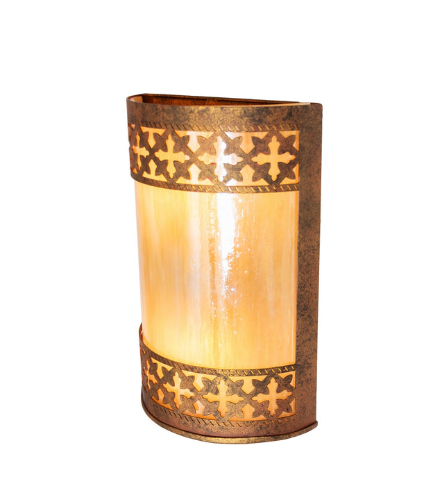 Meyda Tiffany 280751 Two Light Wall Sconce, Autumn Leaf