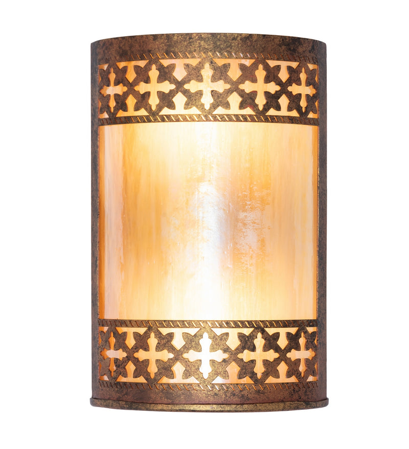 Meyda Tiffany 280751 Two Light Wall Sconce, Autumn Leaf