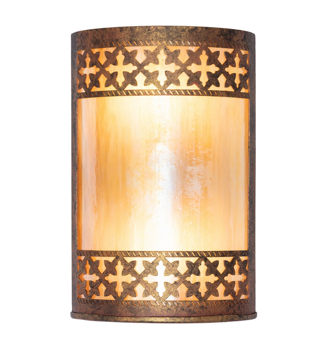 Meyda Tiffany 280751 Two Light Wall Sconce, Autumn Leaf